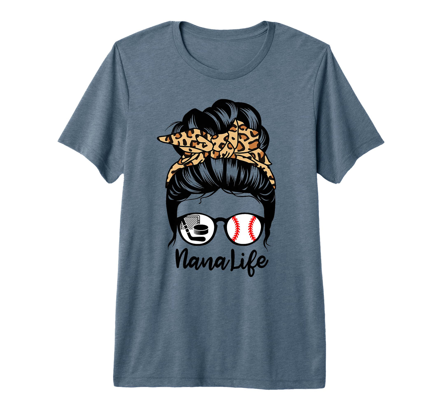 Nana Life Messy Bun Hair Funny T-Shirt - Aesthetic Graphic Men Women - T-Shirt, Sweatshirt, Hoodie