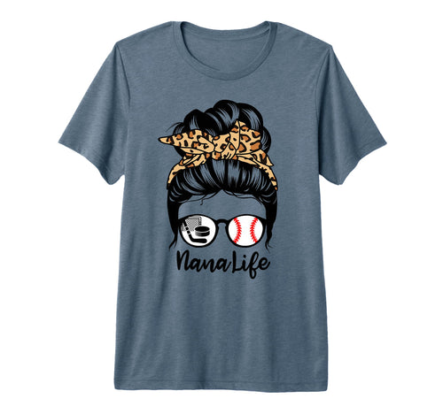 Nana Life Messy Bun Hair Funny T-Shirt - Aesthetic Graphic Men Women - T-Shirt, Sweatshirt, Hoodie
