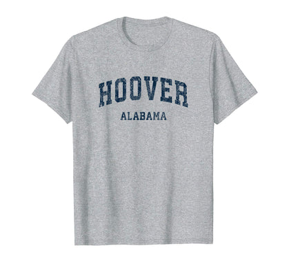 Hoover Alabama Al Varsity Sports Navy T-Shirt - Novelty Apparel Unisex - T-Shirt, Sweatshirt, Hoodie