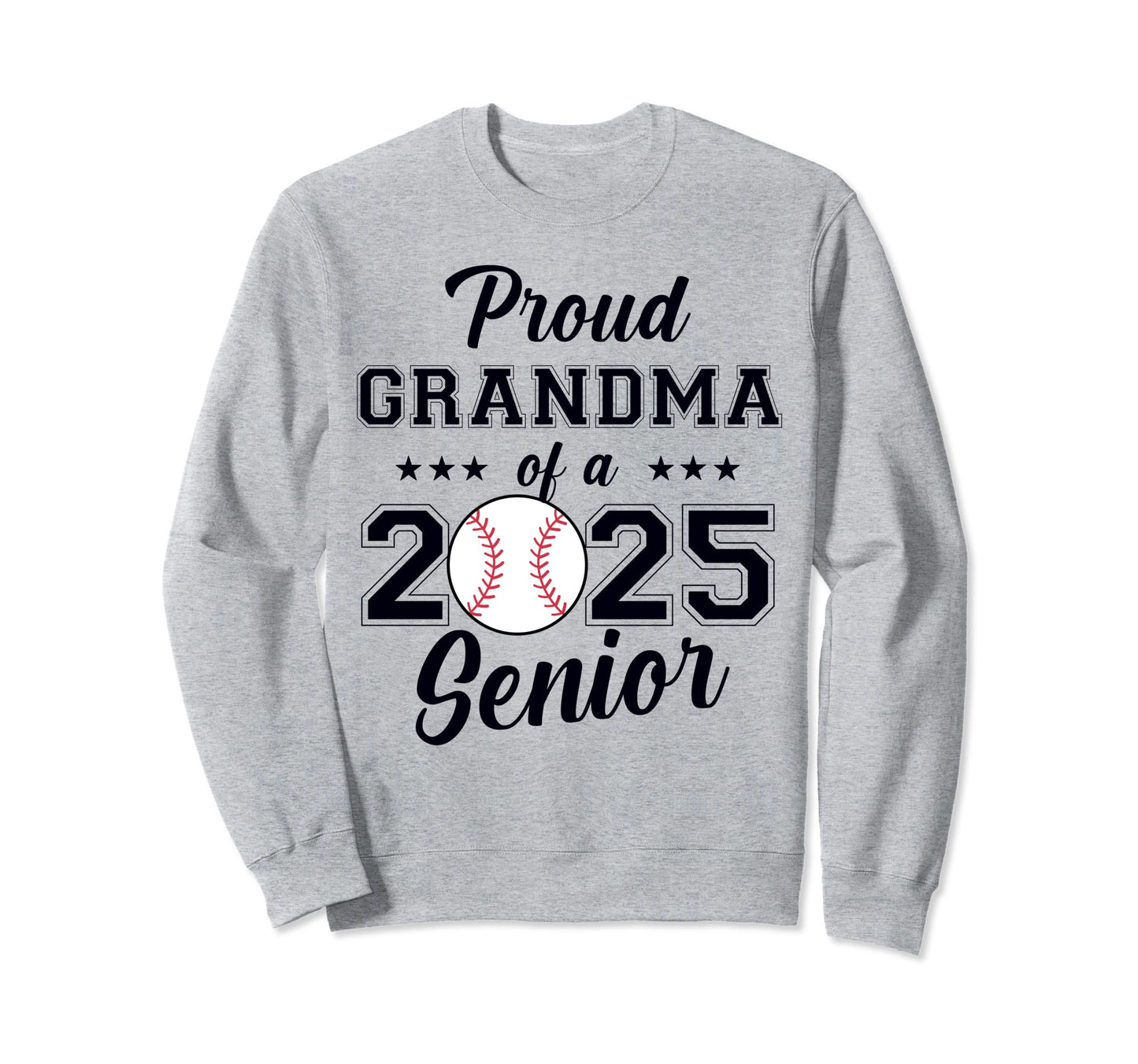 Class 2025 Baseball Grandma Sweatshirt - Minimalist Print for Adults - T-Shirt, Sweatshirt, Hoodie