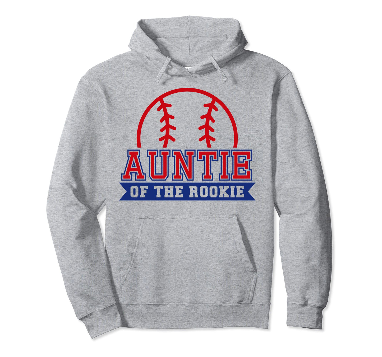 Auntie Rookie 1St Birthday Baseball Theme Hoodie - Unique Graphic Unisex - T-Shirt, Sweatshirt, Hoodie