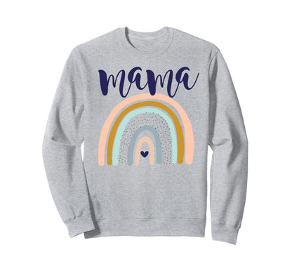 Mama Rainbow Mom Mothers Day Sweatshirt - Unique Graphic for Adults - T-Shirt, Sweatshirt, Hoodie