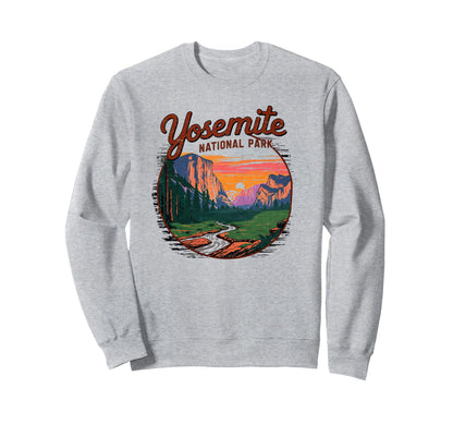 Yosemite National Park Sunset Sweatshirt - Streetwear Style for Adults - T-Shirt, Sweatshirt, Hoodie