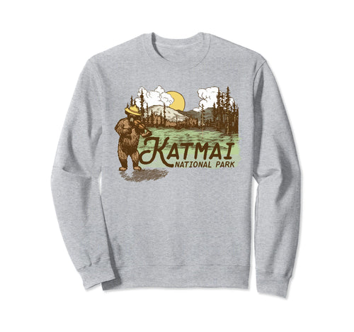 Katmai National Park Alaska Sweatshirt - Casual Everyday Wear for Adults - T-Shirt, Sweatshirt, Hoodie