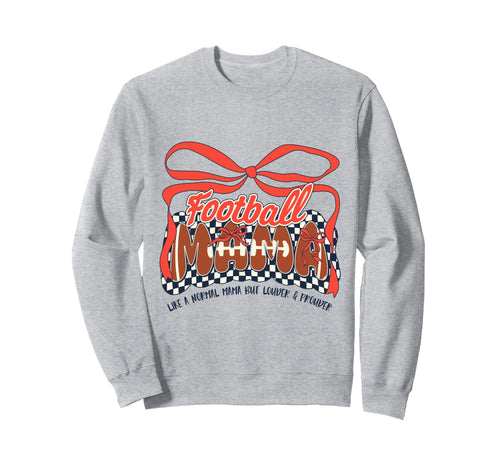 Football Mom Game Day Checkered Sweatshirt - Streetwear Style Men Women - T-Shirt, Sweatshirt, Hoodie
