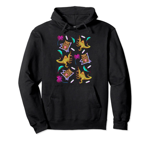 90S 80S Dolphins Dinosaur Vaporwave Hoodie - Casual Everyday Wear Unisex - T-Shirt, Sweatshirt, Hoodie