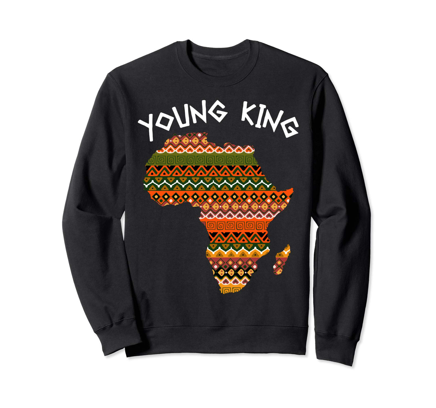 Young King Dashiki African Pride Sweatshirt - Graphic Print for Adults - T-Shirt, Sweatshirt, Hoodie