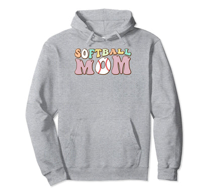 Baseball Mom Bleached Messy Bun Hoodie - Fun Novelty Design for Adults - T-Shirt, Sweatshirt, Hoodie