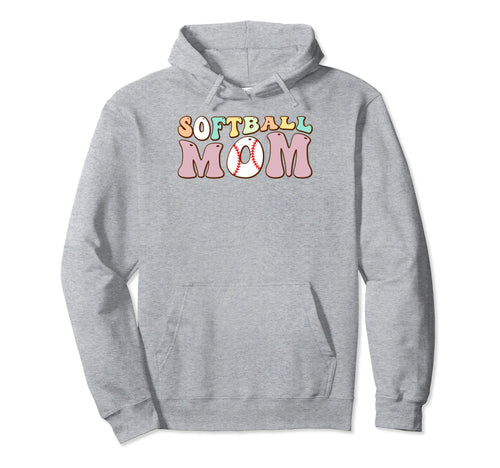 Baseball Mom Bleached Messy Bun Hoodie - Fun Novelty Design for Adults - T-Shirt, Sweatshirt, Hoodie