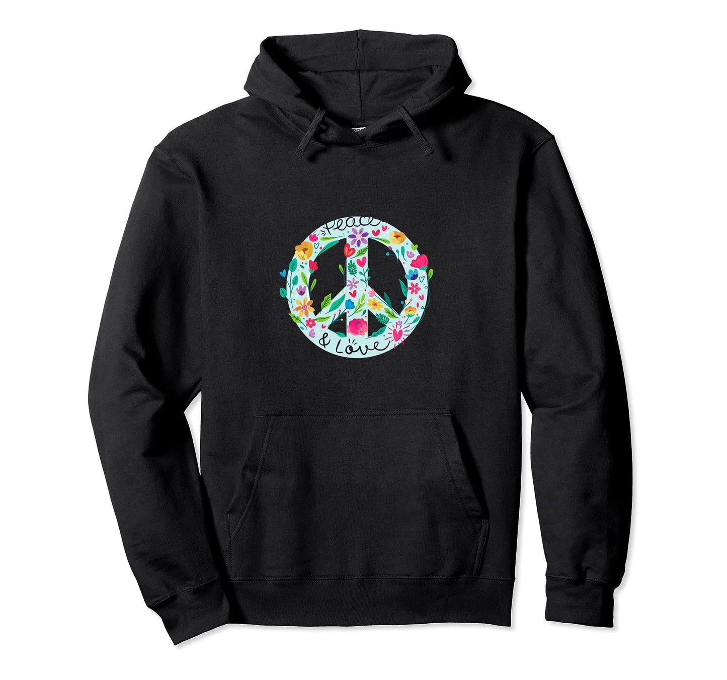 Peace Sign Love Peace Love Hoodie - Casual Everyday Wear for Adults - T-Shirt, Sweatshirt, Hoodie