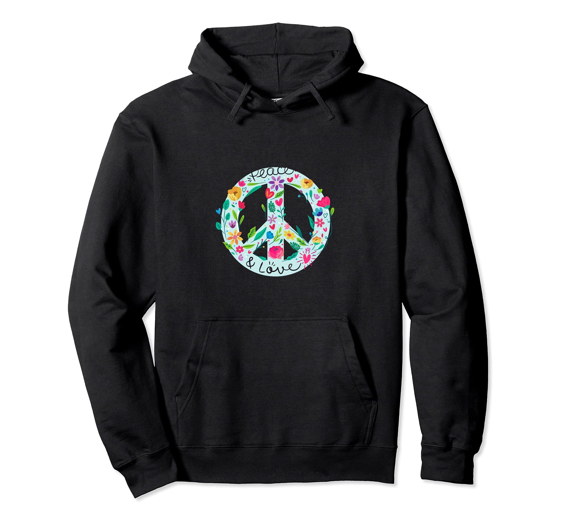 Peace Sign Love Peace Love Hoodie - Casual Everyday Wear for Adults - T-Shirt, Sweatshirt, Hoodie