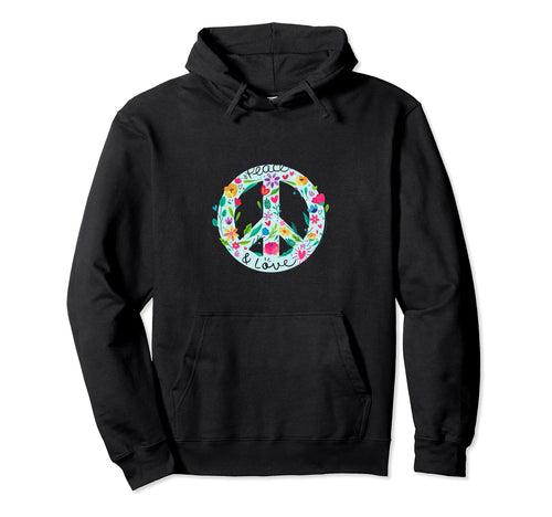 Peace Sign Love Peace Love Hoodie - Casual Everyday Wear for Adults - T-Shirt, Sweatshirt, Hoodie
