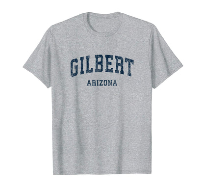 Gilbert Arizona Az Varsity Sports Navy T-Shirt - Novelty Apparel Men Women - T-Shirt, Sweatshirt, Hoodie