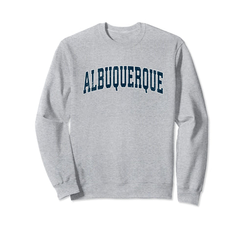 Albuquerque New Mexico Nm Varsity Sweatshirt - Minimalist Print Men Women - T-Shirt, Sweatshirt, Hoodie