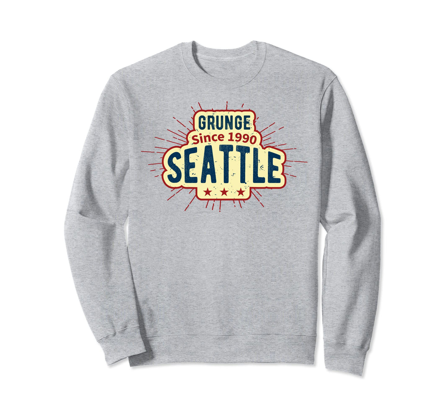 90S Grunge Seattle Present Hoodie - Minimalist Print Unisex - T-Shirt, Sweatshirt, Hoodie