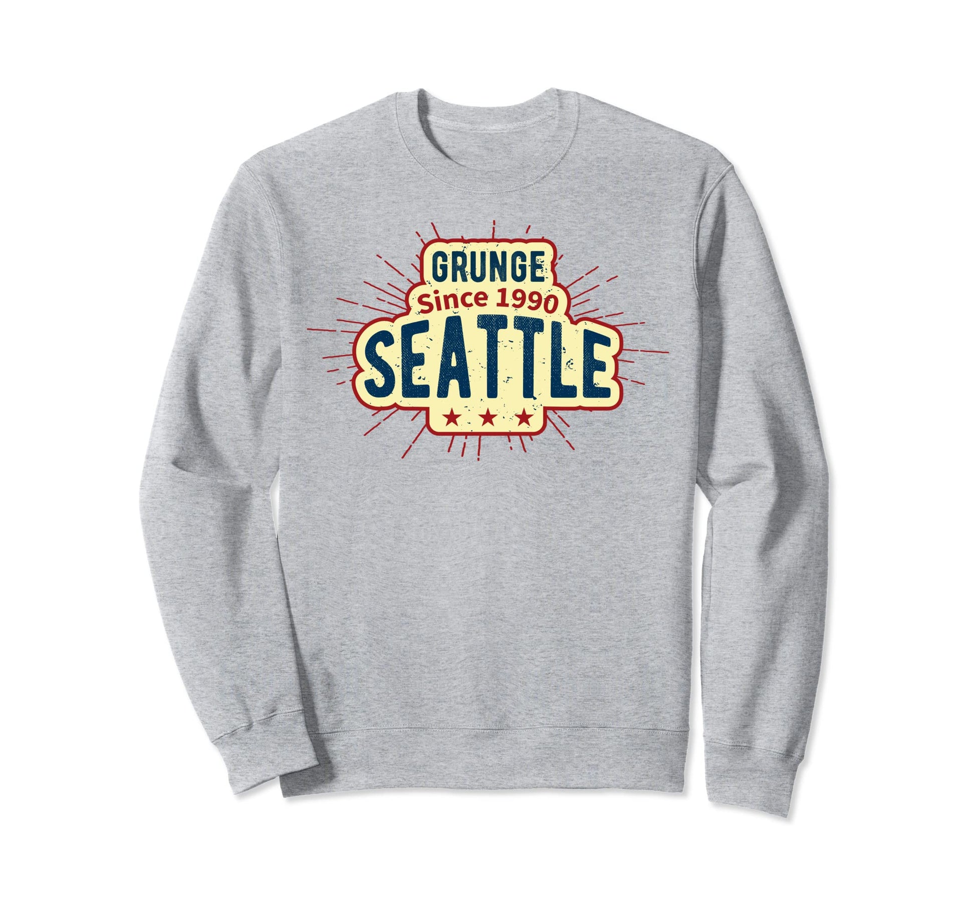 90S Grunge Seattle Present Hoodie - Minimalist Print Unisex - T-Shirt, Sweatshirt, Hoodie