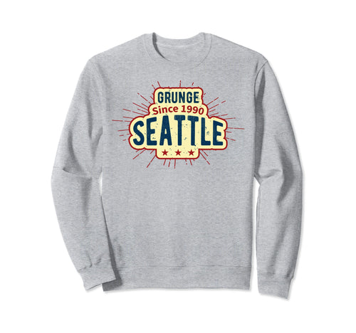 90S Grunge Seattle Present Hoodie - Minimalist Print Unisex - T-Shirt, Sweatshirt, Hoodie