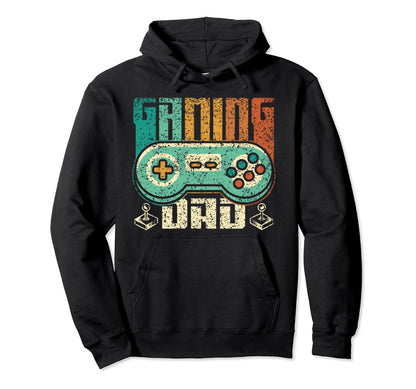 Gaming Dad Video Game Father Gamer Hoodie - Unique Graphic Men Women - T-Shirt, Sweatshirt, Hoodie
