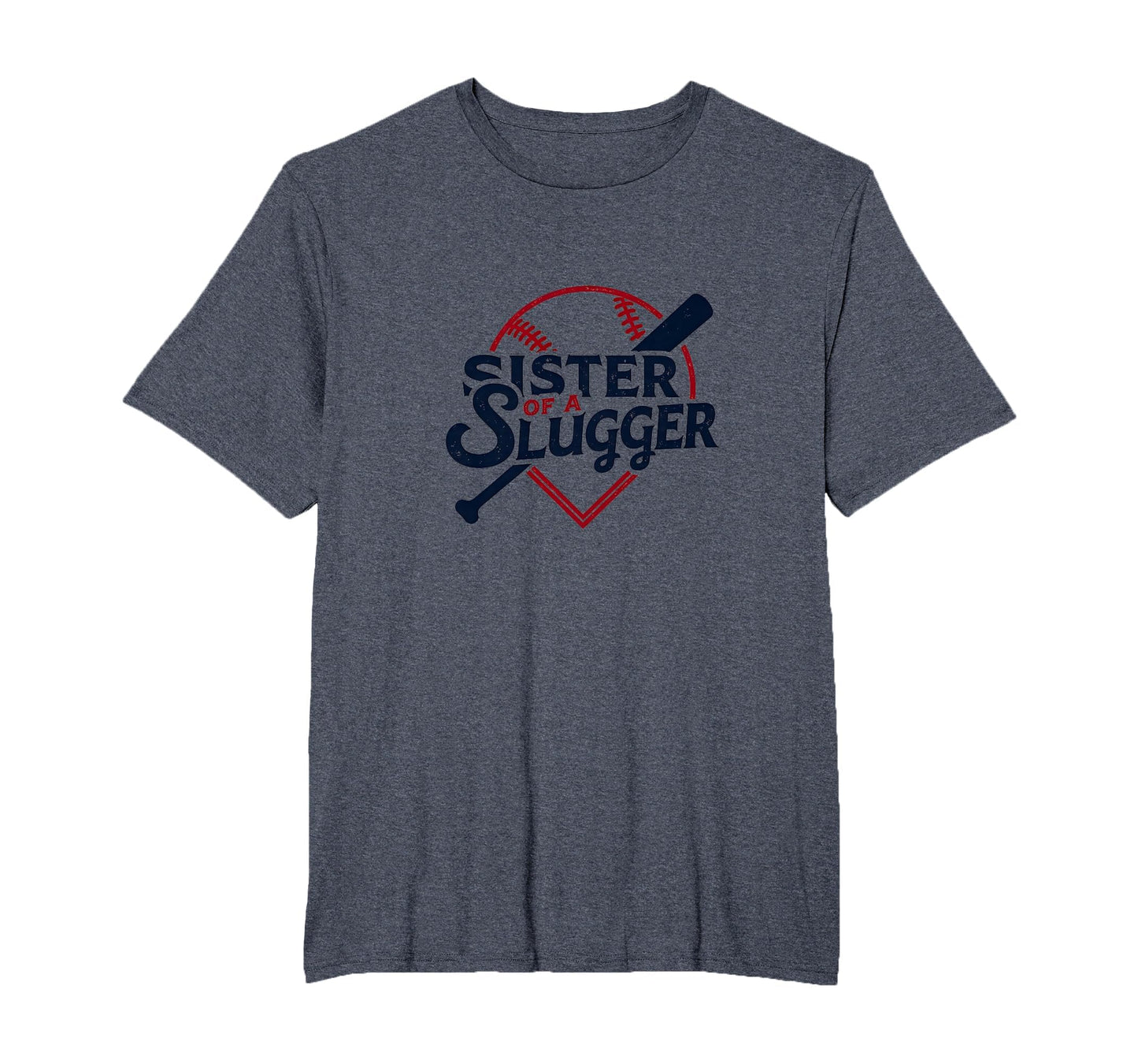 Baseball Sister Sister Slugger T-Shirt - Minimalist Print for Adults - T-Shirt, Sweatshirt, Hoodie