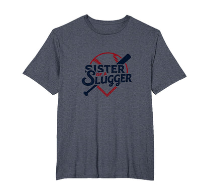 Baseball Sister Sister Slugger T-Shirt - Minimalist Print for Adults - T-Shirt, Sweatshirt, Hoodie