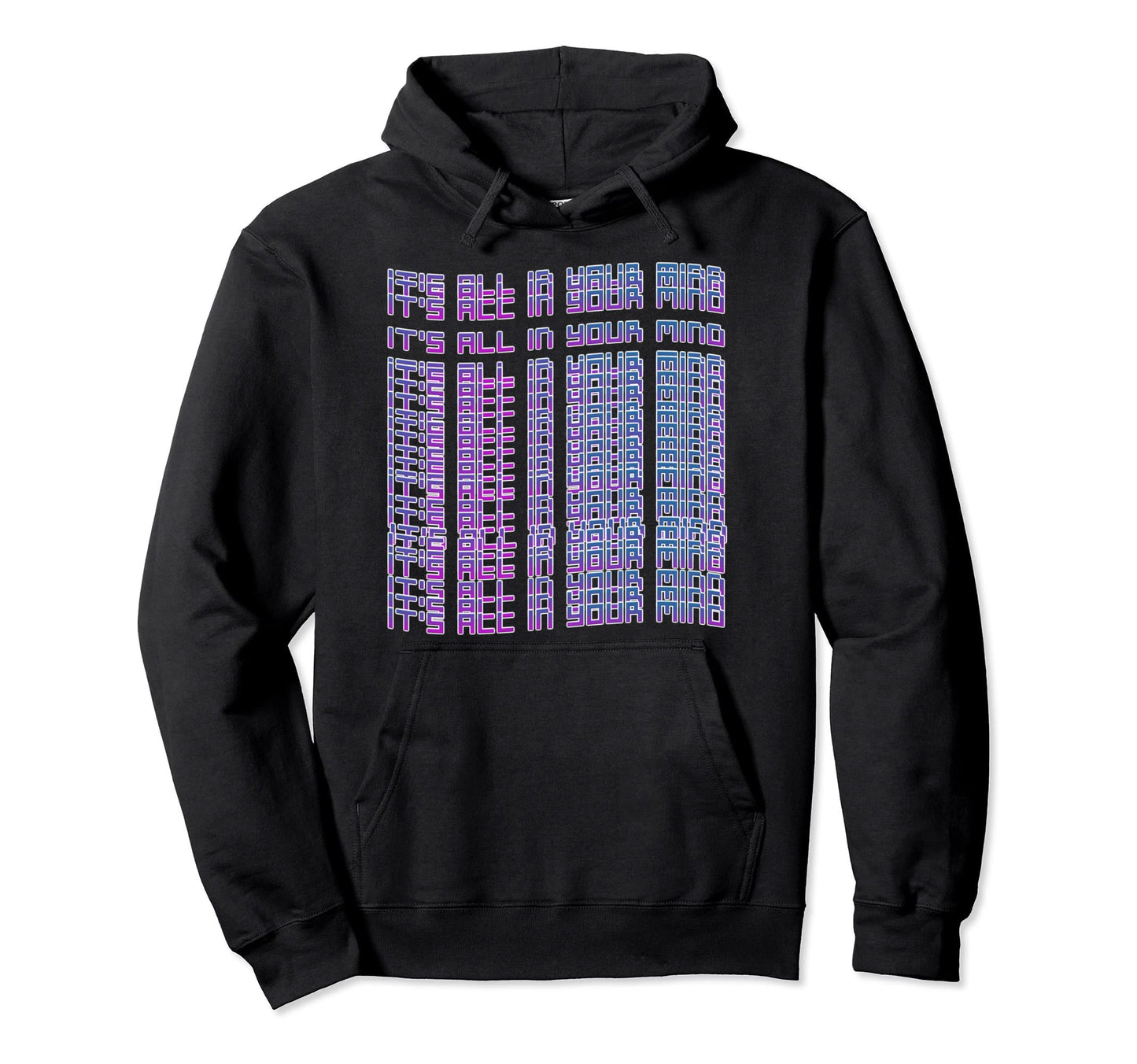 Its All Your Mind Vaporwave Hoodie - Minimalist Print for Adults - T-Shirt, Sweatshirt, Hoodie