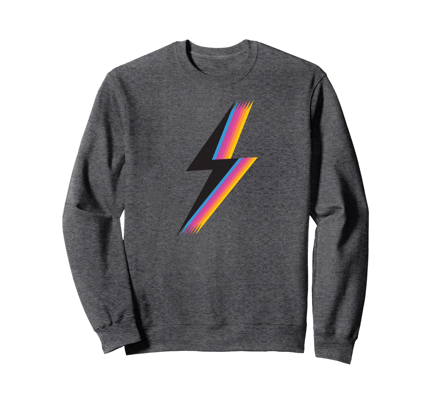 Lightning Bolt Colorful Sweatshirt - Novelty Apparel Unisex - T-Shirt, Sweatshirt, Hoodie