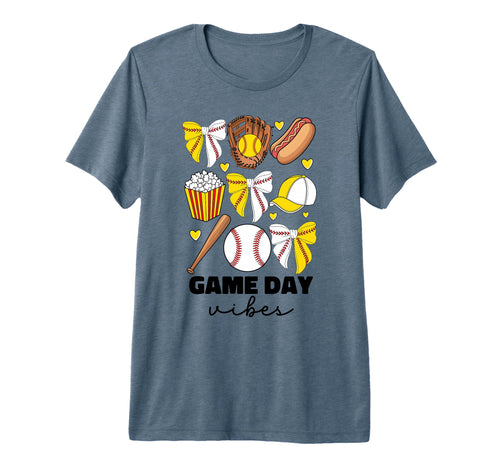 Baseball And Softball Mom Game Day T-Shirt - Aesthetic Graphic Men Women - T-Shirt, Sweatshirt, Hoodie
