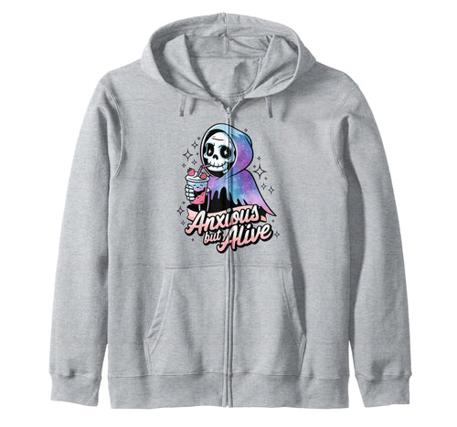 Pastel Goth Anime Manga Sweatshirt - Fun Novelty Design for Adults - T-Shirt, Sweatshirt, Hoodie