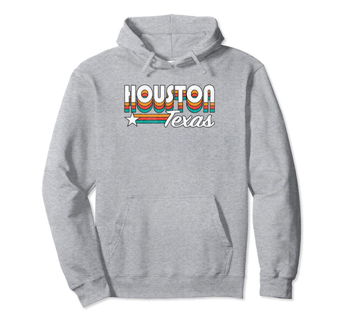 Houston Tx Houston Texas Rainbow Hoodie - Custom Art Print Unisex - T-Shirt, Sweatshirt, Hoodie