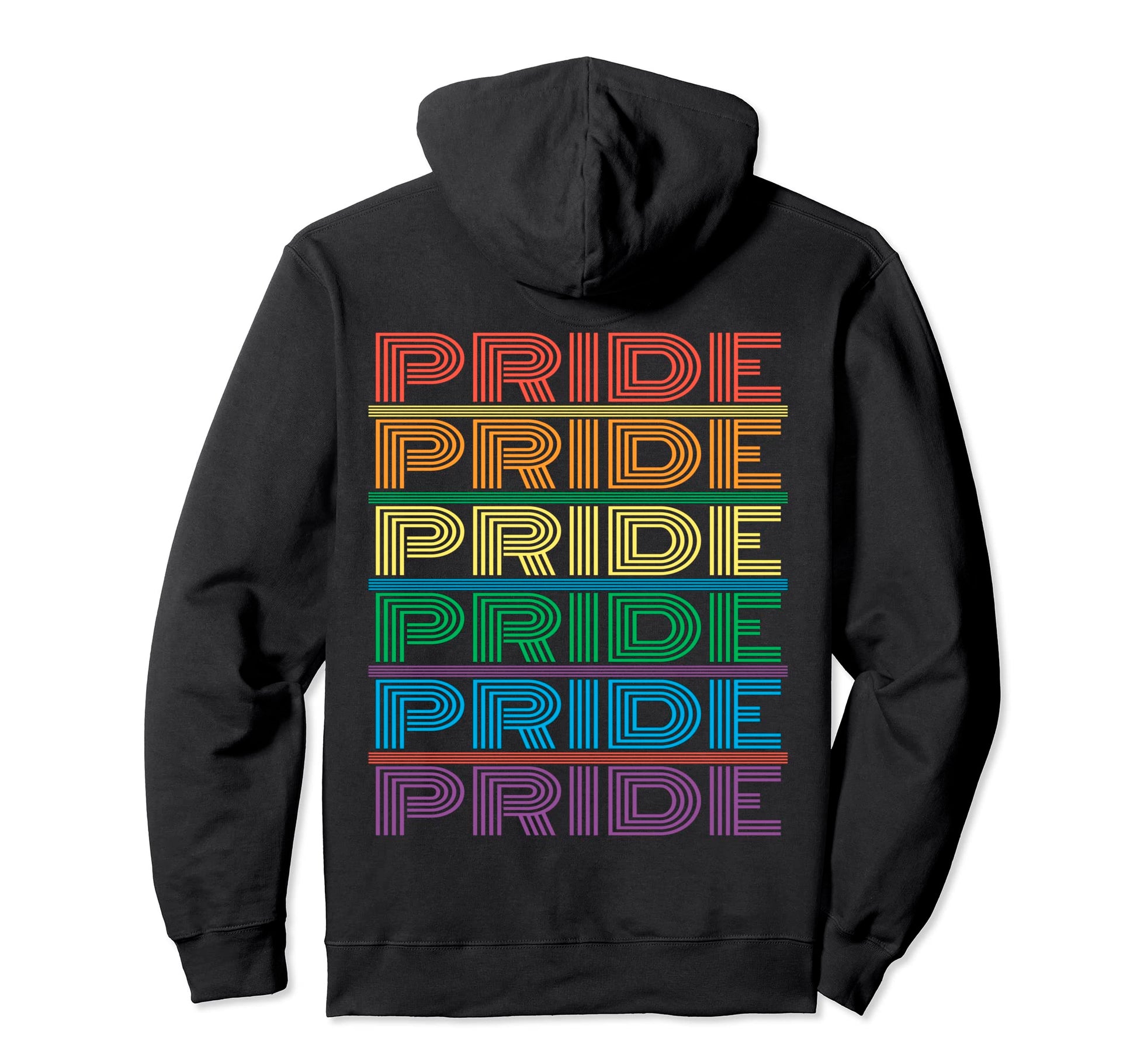 Lgbt Gay Lesbian Rainbow Pride Parade Hoodie - Minimalist Print for Adults - T-Shirt, Sweatshirt, Hoodie