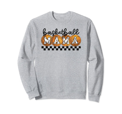 Basketball Mama Checkered Sweatshirt - Custom Art Print Men Women - T-Shirt, Sweatshirt, Hoodie