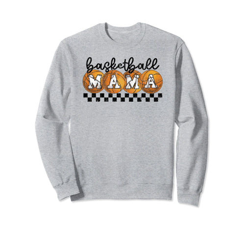 Basketball Mama Checkered Sweatshirt - Custom Art Print Men Women - T-Shirt, Sweatshirt, Hoodie