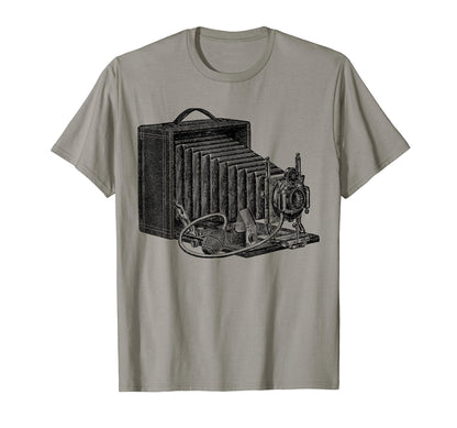 Old Time Camera Turn Century Flash T-Shirt - Custom Art Print for Adults - T-Shirt, Sweatshirt, Hoodie