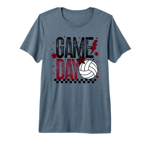 Volleyball Game Day Volleyball Mom Maroon T-Shirt - Trendy Graphic Unisex - T-Shirt, Sweatshirt, Hoodie