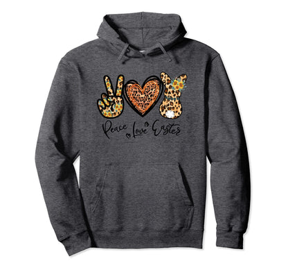 Happy Happy Peace Easter Love Hoodie - Novelty Apparel Men Women - T-Shirt, Sweatshirt, Hoodie