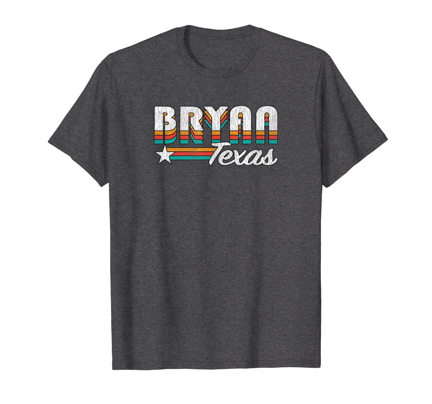 Bryan Tx Bryan Texas Rainbow T-Shirt - Graphic Print for Adults - T-Shirt, Sweatshirt, Hoodie