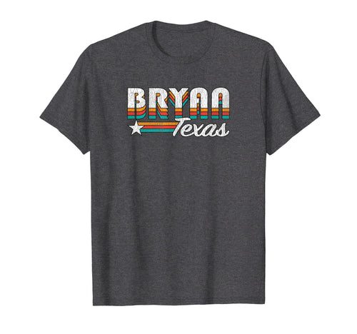 Bryan Tx Bryan Texas Rainbow T-Shirt - Graphic Print for Adults - T-Shirt, Sweatshirt, Hoodie