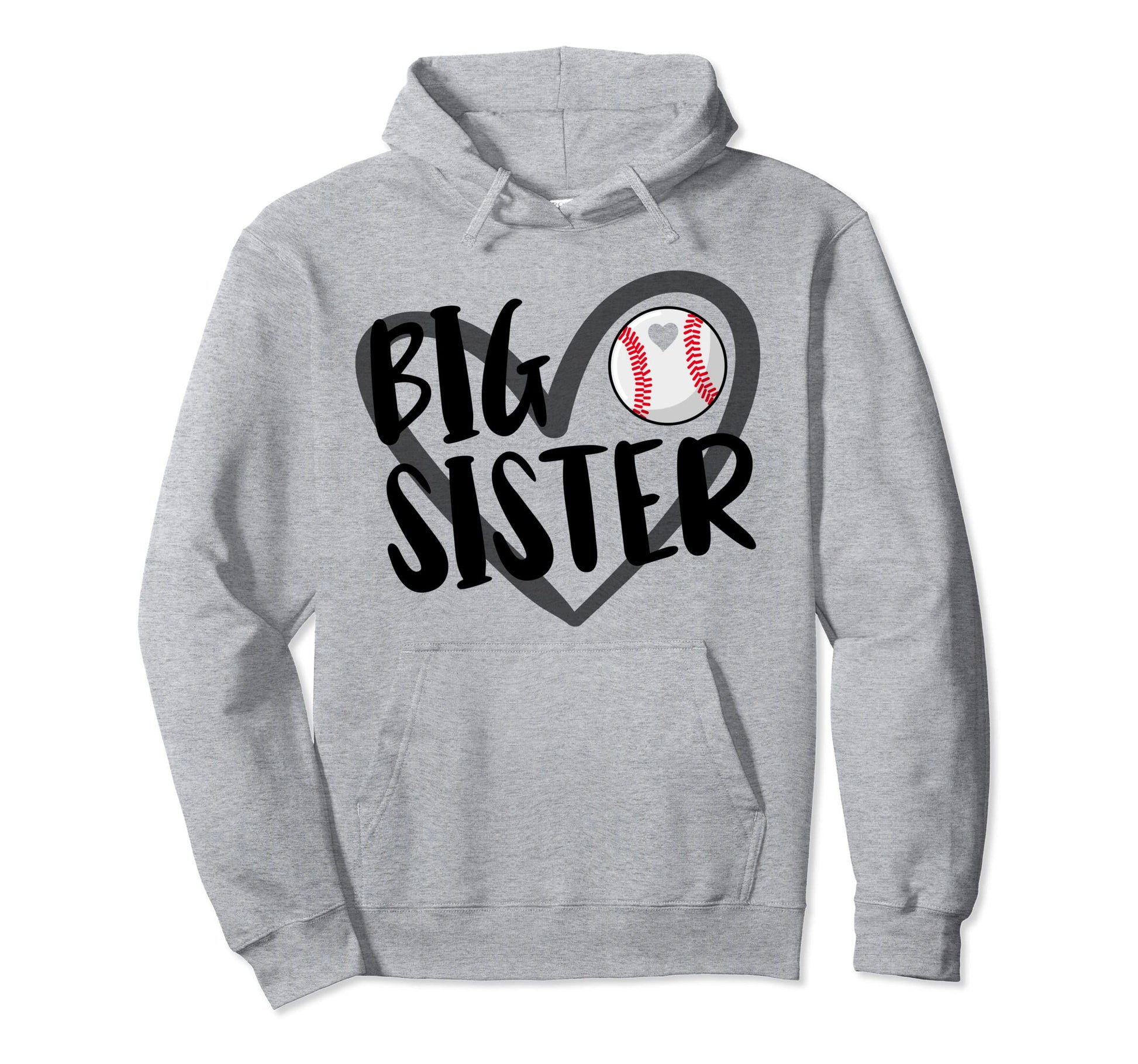 Baseball Big Sister Hoodie - Aesthetic Graphic Unisex - T-Shirt, Sweatshirt, Hoodie