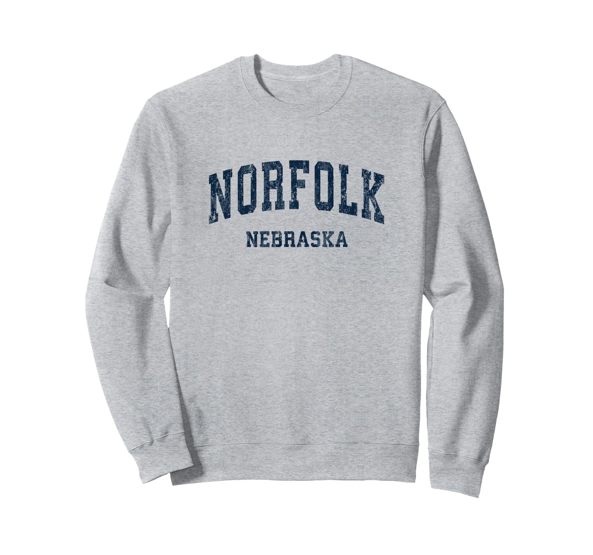 Norfolk Nebraska Ne Varsity Sweatshirt - Aesthetic Graphic Men Women - T-Shirt, Sweatshirt, Hoodie