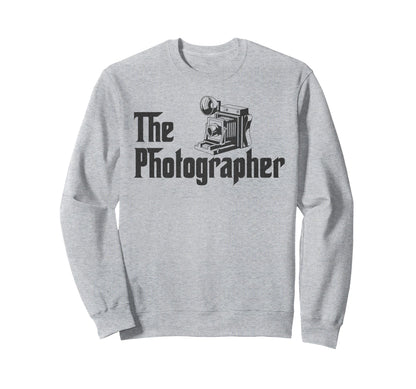 Camera Photographer Sweatshirt - Minimalist Print Men Women - T-Shirt, Sweatshirt, Hoodie