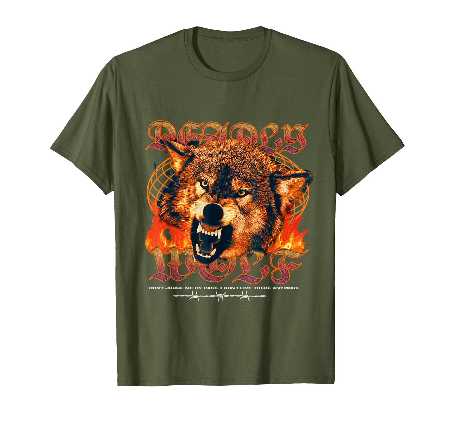 Deadly Wolf Sad Aesthetic Edgy T-Shirt - Unique Graphic for Adults - T-Shirt, Sweatshirt, Hoodie