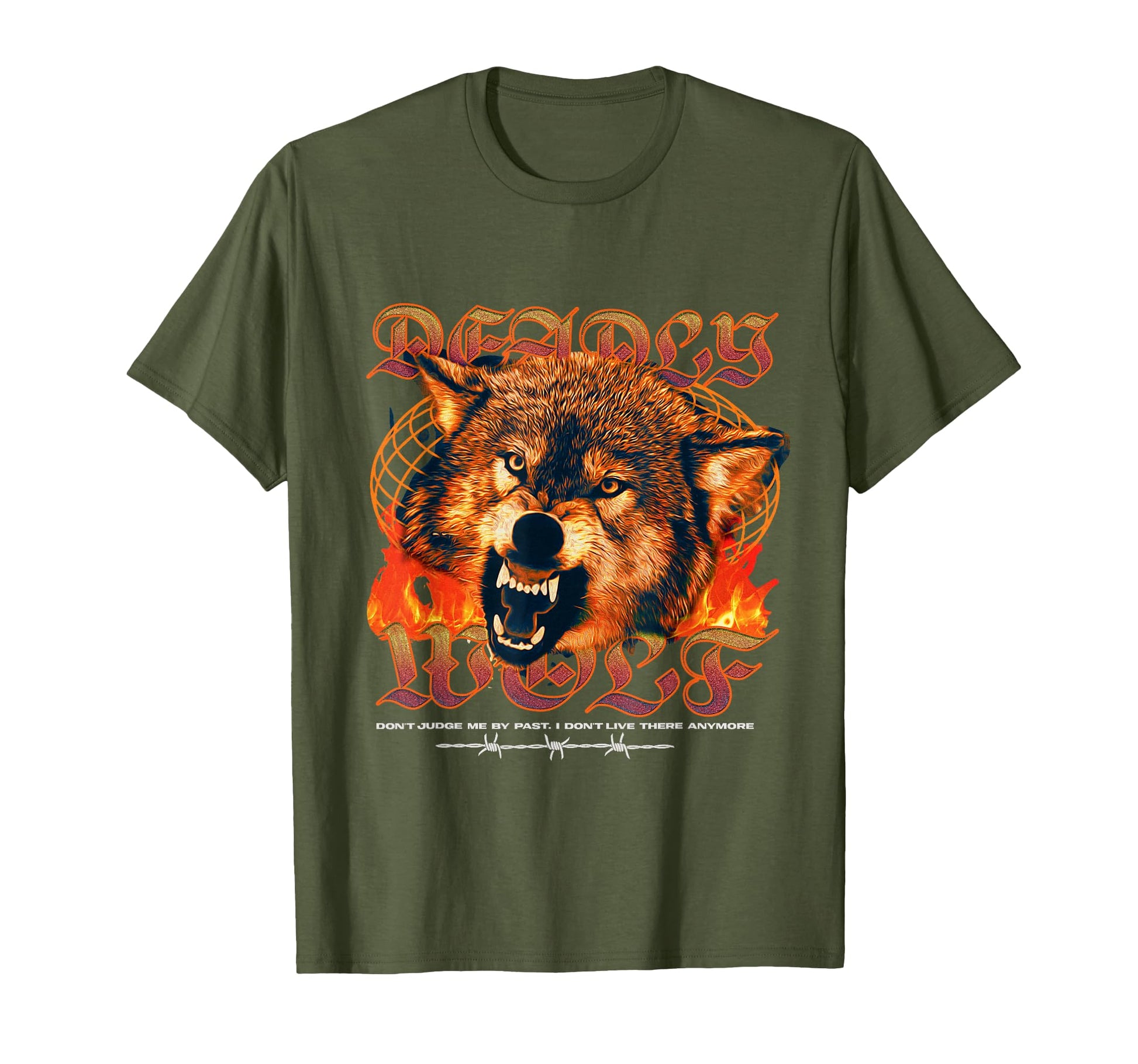 Deadly Wolf Sad Aesthetic Edgy T-Shirt - Unique Graphic for Adults - T-Shirt, Sweatshirt, Hoodie