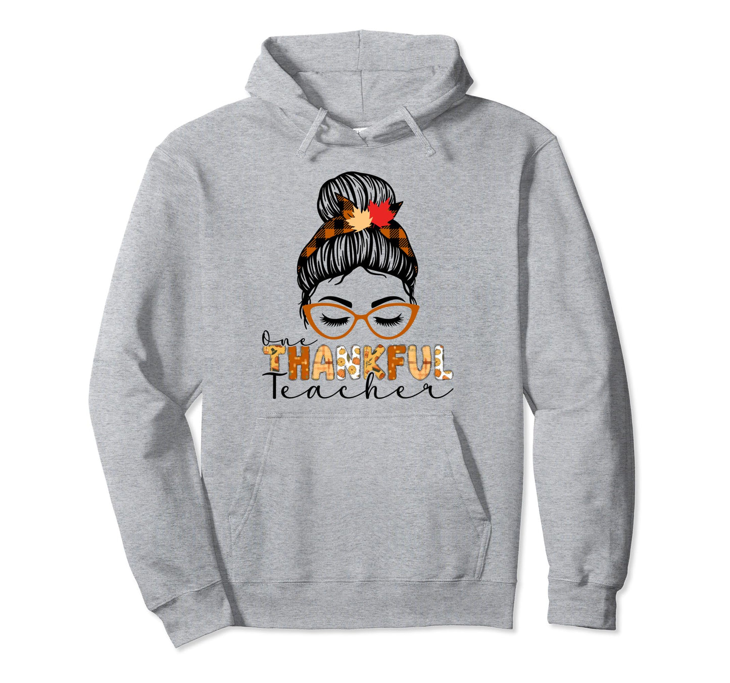 One Thankful Teacher Rainbow Hoodie - Aesthetic Graphic Unisex - T-Shirt, Sweatshirt, Hoodie