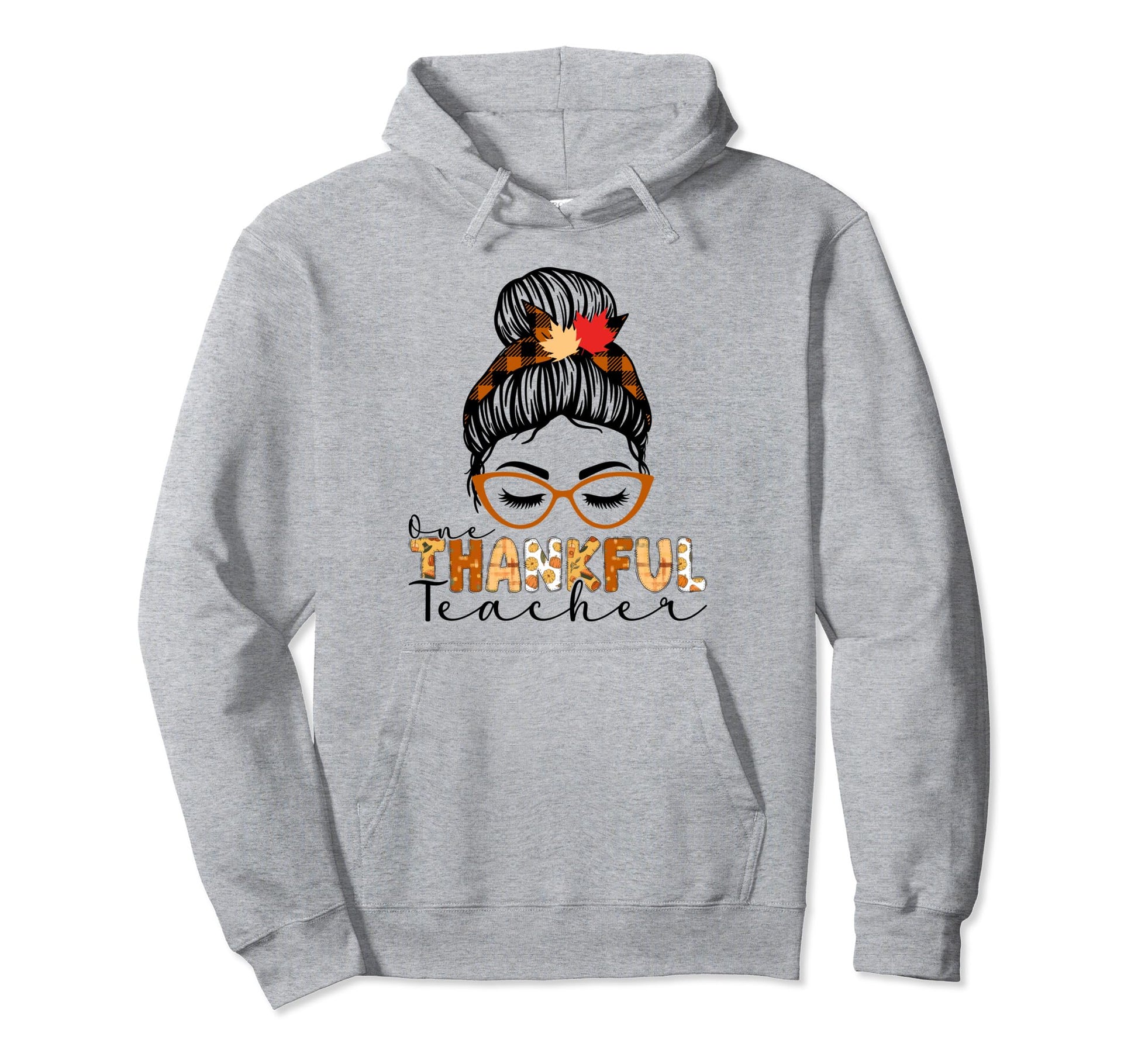 One Thankful Teacher Rainbow Hoodie - Aesthetic Graphic Unisex - T-Shirt, Sweatshirt, Hoodie