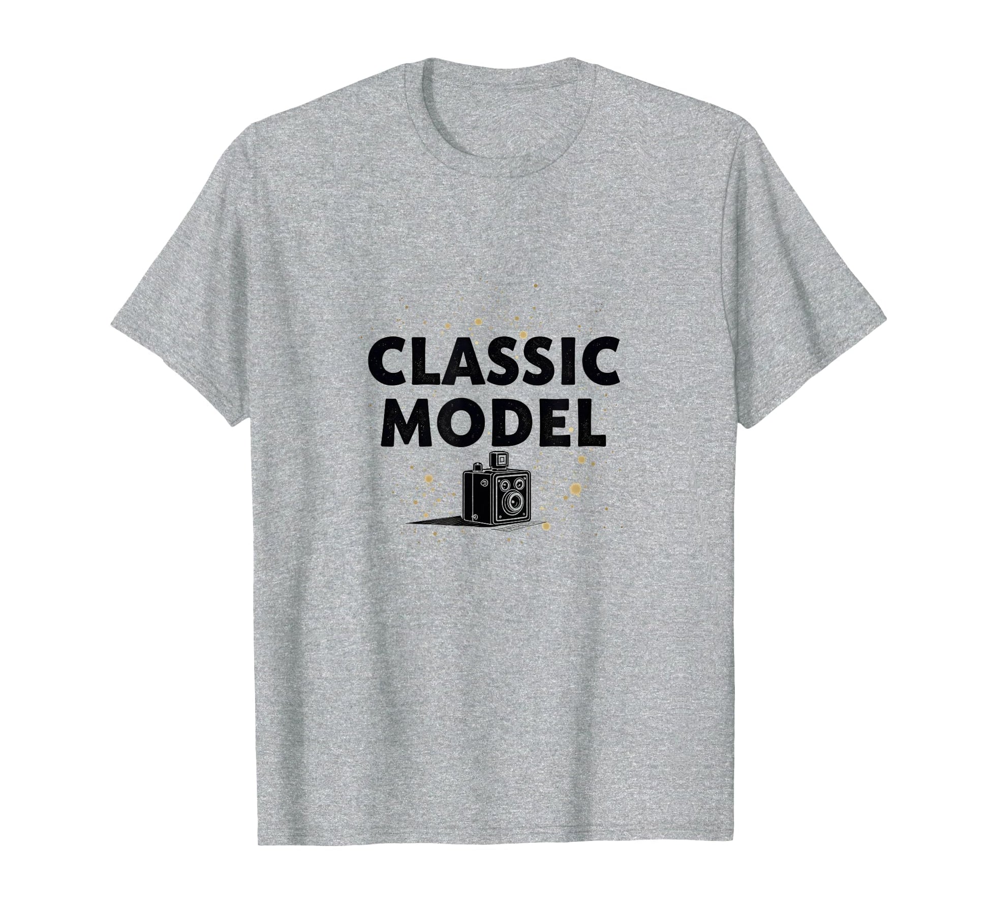 Model 1900S Camera Nostalgia Heather T-Shirt - Unique Graphic Men Women - T-Shirt, Sweatshirt, Hoodie