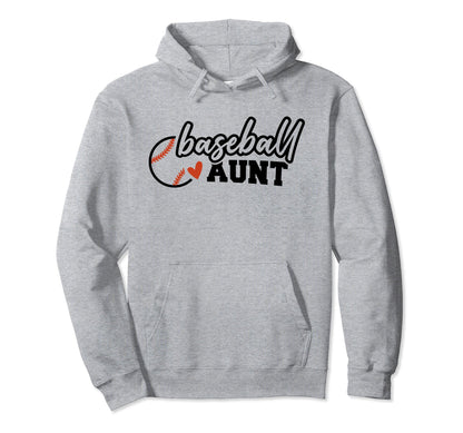 Baseball Aunt Funny Leopard Baseball Hoodie - Streetwear Style Men Women - T-Shirt, Sweatshirt, Hoodie