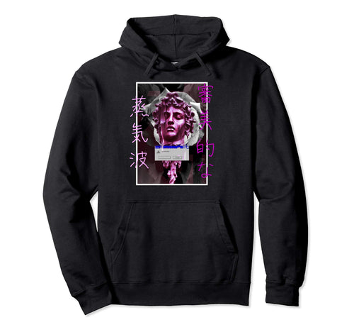 Aesthetic Vaporwave Japanese Futurism Hoodie - Streetwear Style Unisex - T-Shirt, Sweatshirt, Hoodie