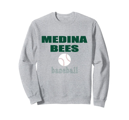 Medina Bees Baseball Hometown Sweatshirt - Fun Novelty Design Men Women - T-Shirt, Sweatshirt, Hoodie