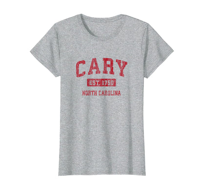 Cary North Carolina Nc Sports Red T-Shirt - Streetwear Style Unisex - T-Shirt, Sweatshirt, Hoodie