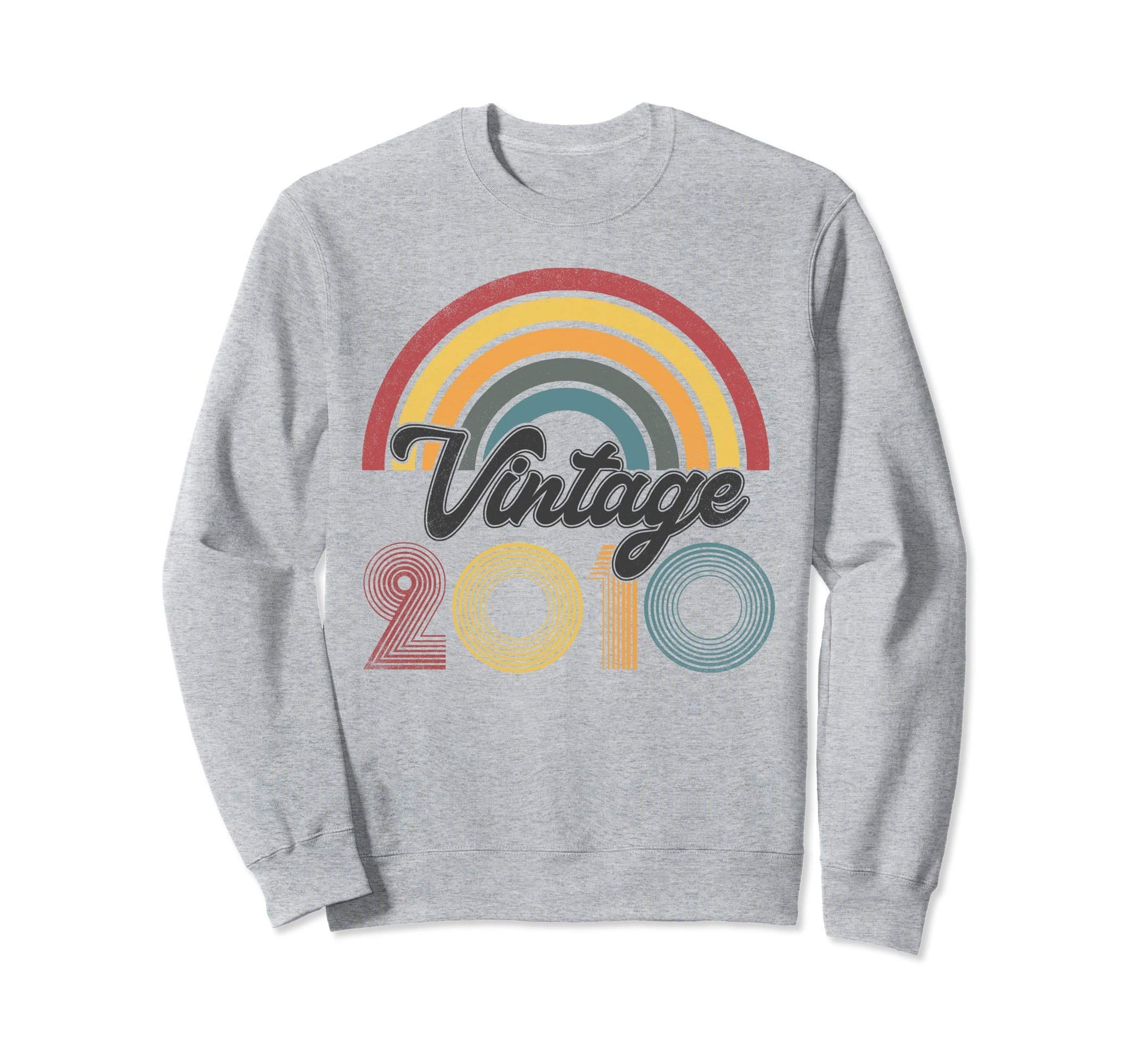 11Th Birthday Gifts 2010 Rainbow Sweatshirt - Graphic Print Men Women - T-Shirt, Sweatshirt, Hoodie
